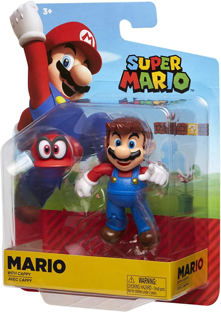 Nintendo Super Mario Odyssey Mario 4” Articulated Figure with Cappy ...