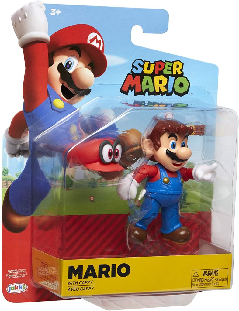 Nintendo Super Mario Odyssey Mario 4” Articulated Figure with Cappy ...